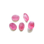 日本製 1960s チェリーブランド スカラベ ガラスカボション ピンク 17×13mm