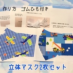 立体マスクキット　子ども用2枚組　d