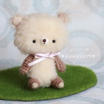 ＊kumahari＊【F】ふわふわ ぺたんこ クマ 約12cm 