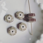 再販無し◆ デッドストック   13mm ビーズ　赤茶
