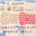 立体マスクキット　子ども用2枚組　g