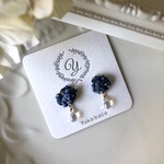 母の日に♡ラピスラズリの花束ピアス／イヤリング