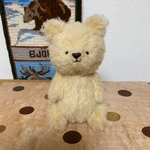 ①薄茶ベアさん テディベア　ハンドメイド　