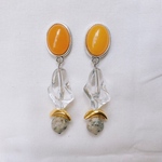 カラーピアス《mango orange》