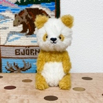 第一弾④黄色パンダさん　テディベア　ハンドメイド