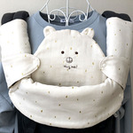 抱っこ紐よだれカバー3点セット☆くすみカラーしずく柄
