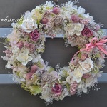 【母の日2020】ピンクローズのガーデンwreath
