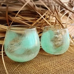milky ocean /ゆらゆら揺れるペアグラス(2個組)320ml