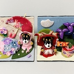 【ｎａ様オーダー作品】豆柴ちゃん　かぶと🎏雨がっぱ☔️