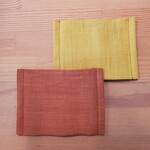 大人ガーゼマスク＊テラコッタ×マスタード