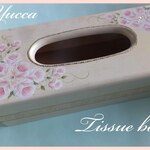 母の日　薔薇のティッシュボックス
