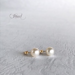 パール1粒ピアス 