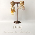 2way ʚ fairy wings×leaf ɞ  ボタンピアス/イヤリング