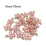 【B-2629】20pcs　桜　ラインストーン　17×13mm　ピンク　チャーム
