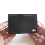 【gu-ta 様オーダー品】レザー蝶番の名刺入れ Black × Natural