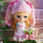 よしえ屋499[春色ロップイヤー５点セット]ブライス アウトフィット Blythe