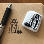 ハムスターのハムサンドはんこ