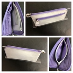 新品　本革レディース長財布❤️オーストリッチ型押し風　ホワイト