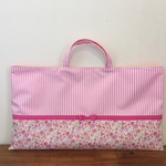 《urh0610様オーダー品》花柄×ストライプ♡リボン バッグ【入園・入学】