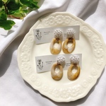 ✴︎大人可愛いつぶつぶ×マーブルの大ぶりピアス・イヤリング