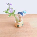 お花摘み子さん　ベージュワンピース