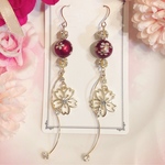 桜シリーズ·····和のモダンピアス(フックtype)