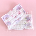 🌸【送料無料】2枚入り♥︎ノーズワイヤー入り ふわふわWワッシャー薄型ガーゼ ・マスク♦︎さくら