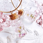 春を告げる桜のコルク瓶   spring   バッグチャーム   キーホルダー スワロフスキー