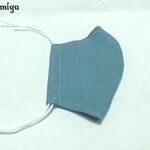 オフブルー　大人　立体マスクキット　ダブルガーゼ