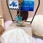 海色月と星のキーホルダー