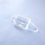 ［ミニ］マスクのビーズ刺繍ブローチ【受注制作】