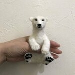 ポケットブローチ（ホッキョクグマ）