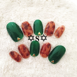 べっ甲×グリーン