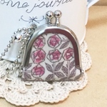  ♡リバティ ミニがま口  キーホルダー