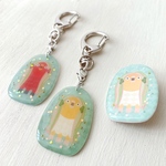 《受注生産》インコびえのキーホルダー