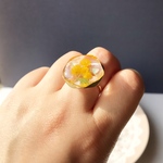 華やか☆大ぶりミモザリングB