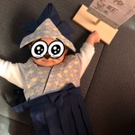 袴スタイとかぶれる兜のセット