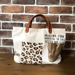 パッチワークトートバッグ 生成り