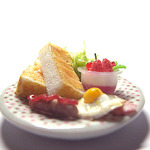 ミニチュアフード 【少し豪華な朝食A】