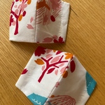 布マスクキット　スターバックス　風呂敷　桜　子供用