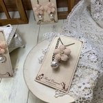  モコモコモアの桜のネックレス