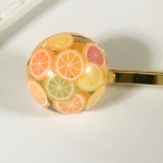 〈再販4〉フルーツゼリーヘアピン レジン