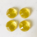 Clear Yellow Faceted Cabochons