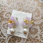 送料無料📢💙flowerJewel✲ラベンダー×レースフラワー✲2way