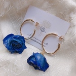 青薔薇❤︎バラピアス❤︎薔薇ピアス