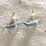 【動物シリーズ】イルカのピアス