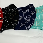 ディズニー柄手作りマスク/5枚セット/使い捨て布マスク/