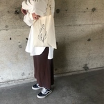 チューリップ2輪 【黄色・青ちょうちょ】黒刺繍BAG リバーシブル 　A4サイズ　ハンドメイド トートバッグ
