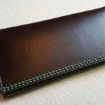 チョコミント風牛革長財布〔ahollyleaf様専用〕