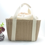 シンプルかごバッグ（小）ホワイト